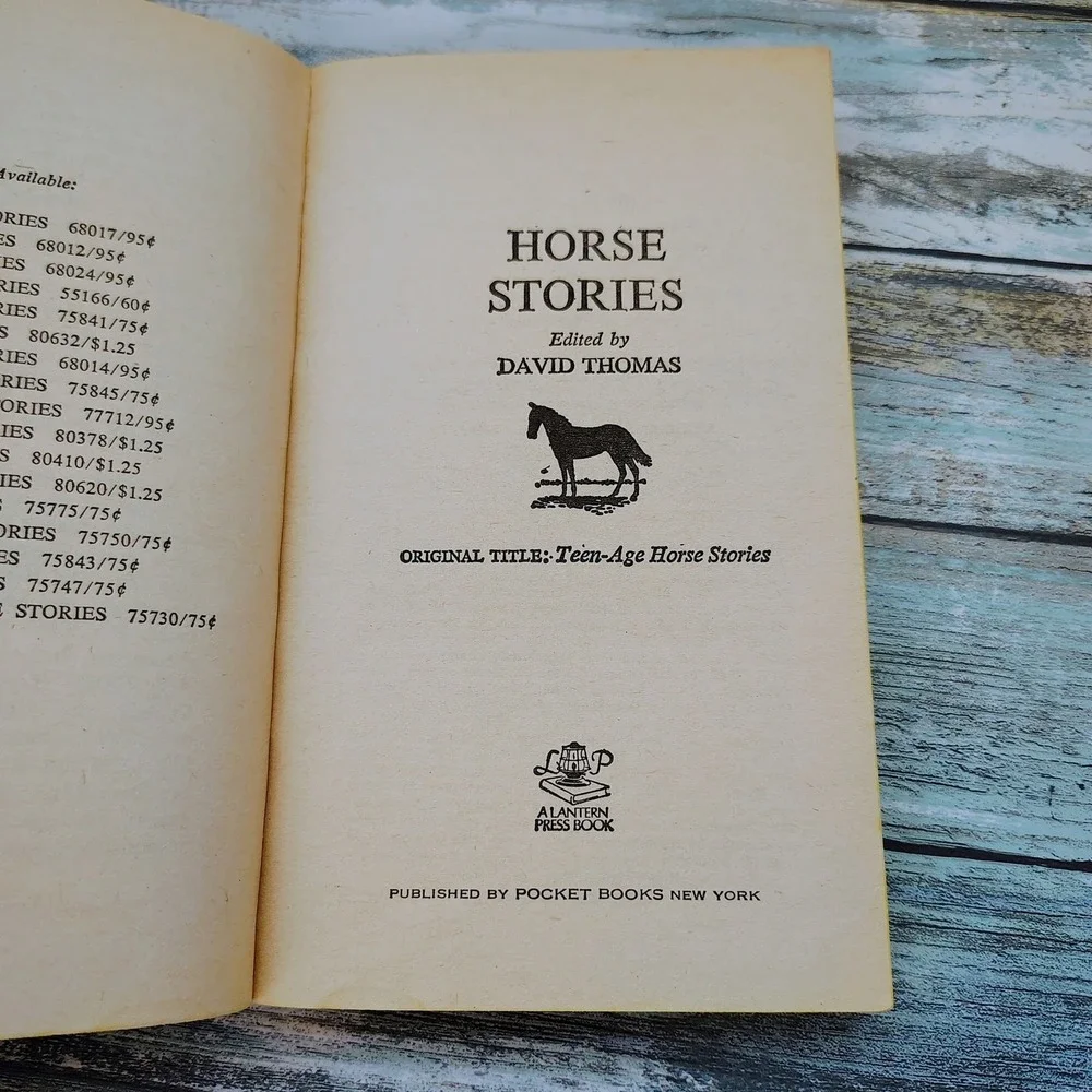 Vintage Book horse stories